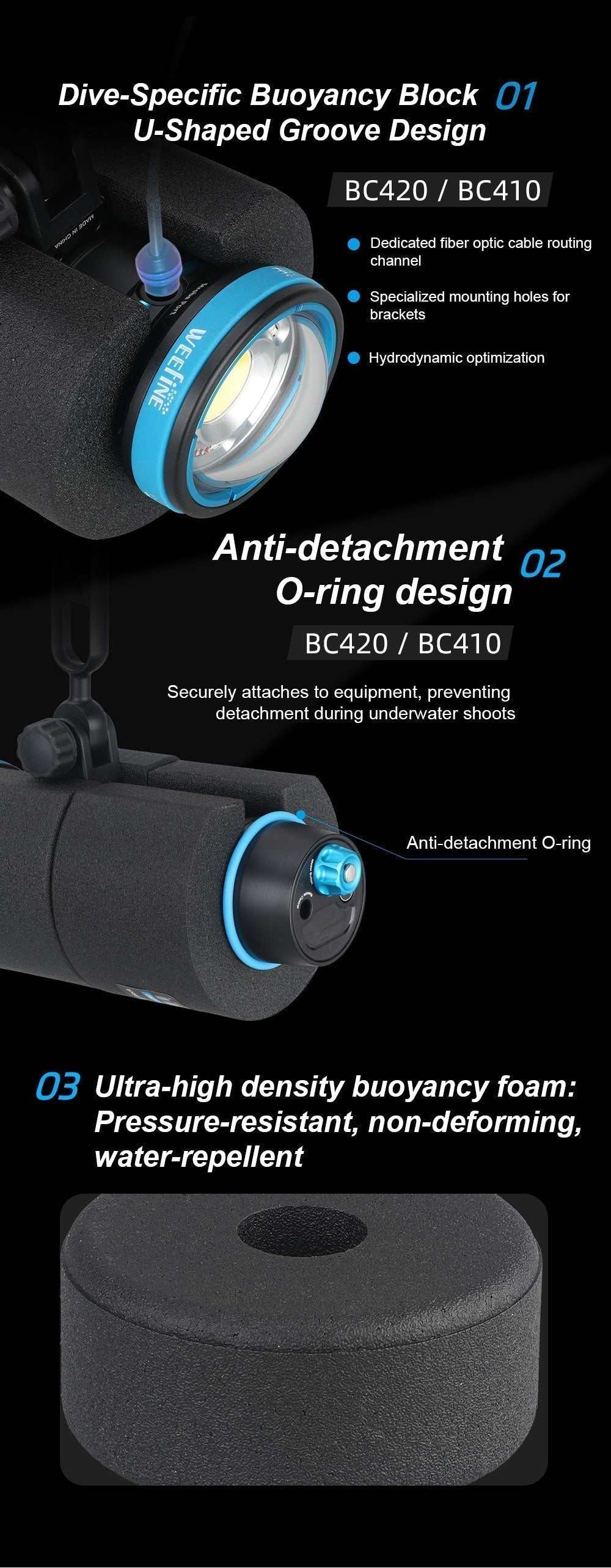 WFA139 High Density Buoyancy Block BD7040 105g 9