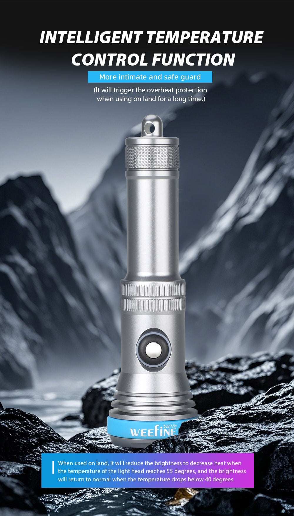 WF109 SN2200 Diving Torch 2200 Lumens 11